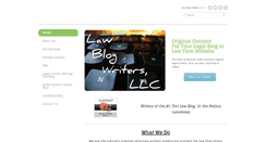 Desktop Screenshot of lawblogwriters.com